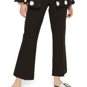 Topshop Mid-Waist Slim Kick Cropped Flare Pants
